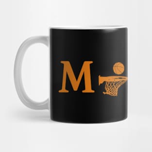 My heart is between mom's lap and basketball. Mug